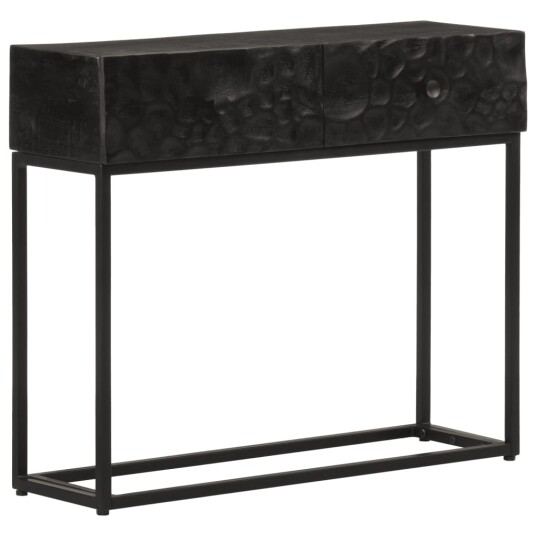 Konsollbord svart 90x30x76 cm heltre mango og jern 8721012215603