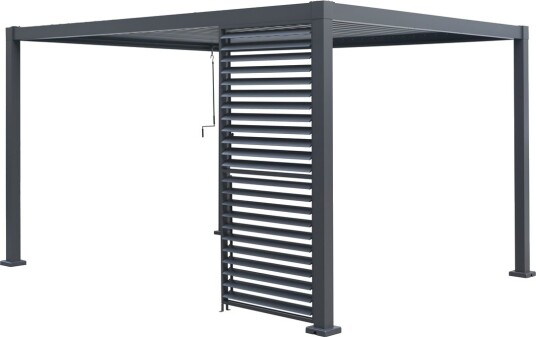 Sidepanel med lameller Outfit til pergola 4 m 1 stk