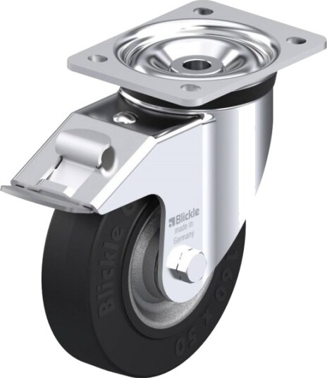 Blickle 628701 Lk-Se 160K-Fi Styrehjul Med Brems Hjuldiameter 160 Mm Bæreevne (Maks.) 450 Kg 1 Stk