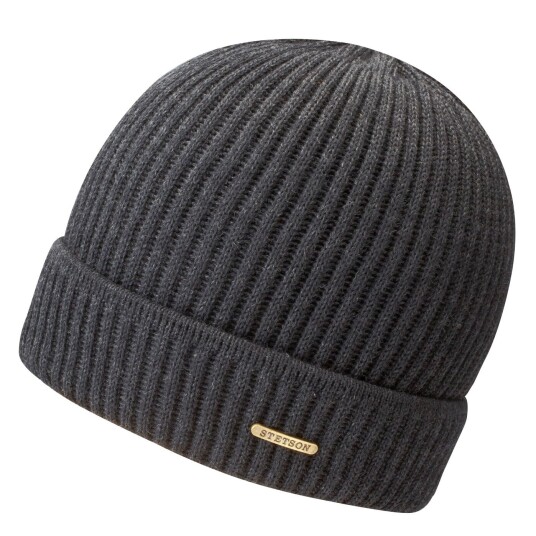 Stetson Unisex Beanie Merino Wool Navy OneSize, Navy Stetson Unisex Beanie Merino Wool Navy OneSize, Navy