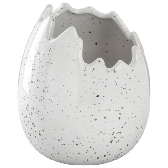 Dekorasjon Påskeegg Baltus; 12.5x14.5 cm BxH; Kremhvit