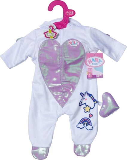 Unicorn Baby Onesie 43 cm mykt bomullsstoff Unicorn Baby Onesie 43 cm mykt bomullsstoff