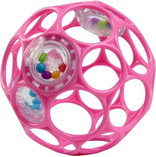 Oball Rattle, Deep Pink Oball Rattle, Deep Pink