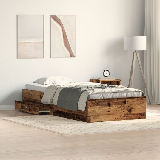 SengeRamme Gamle Tre 90x200 cm Konstruert Tre 3333987