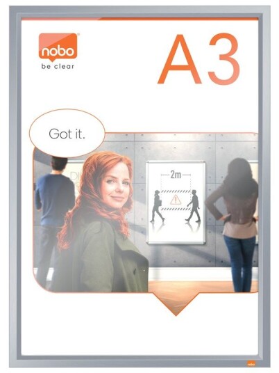 Nobo Impression Pro A3 Poster Frame with Anodised Clip Frame
