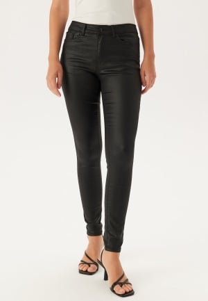 VERO MODA Vmflash Mr Skinny Coated Pants Black XL/30 VERO MODA Vmflash Mr Skinny Coated Pants Black XL/30