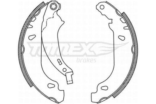Bremsesko sett TOMEX Brakes TX 21 52