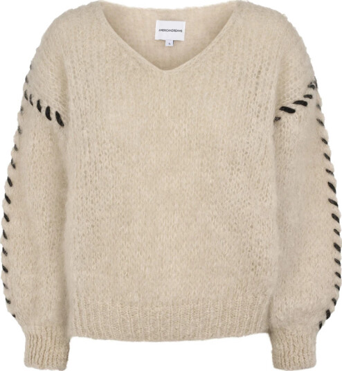 Americandreams Dame Strikkevarer Beige S,