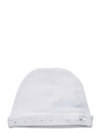 Tartine et Chocolat Tendresse Knit Cap - White - 67-74 Tartine et Chocolat Tendresse Knit Cap - White - 67-74