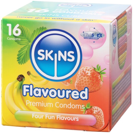 Skins Flavoured Condoms 16 pcs      - Klar