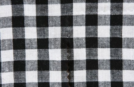 Brændgaard Textile Kjøkkenrutete 10X10Mm Bomullsstoff 999 Svart 140Cm 50Cm