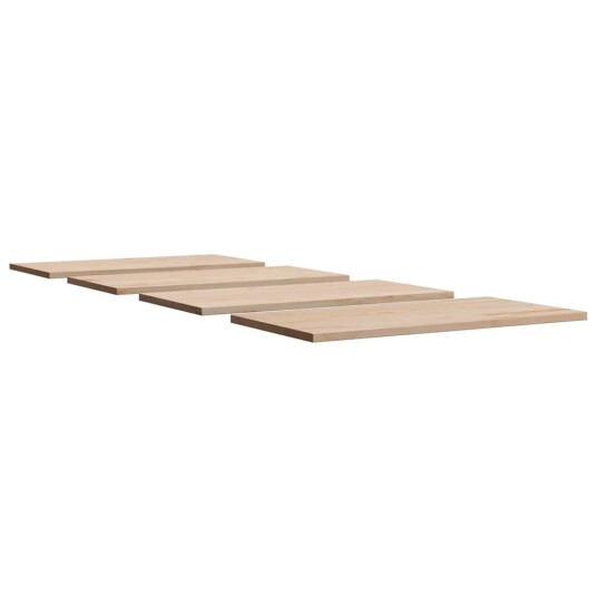  Bordplater 4 stk 100x50x1,7 cm rektangulær heltre furu 847422