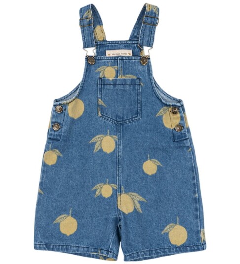 Konges Sløjd Magot kort snekkerbukse til barn lemon denim 86 Konges Sløjd Magot kort snekkerbukse til barn lemon denim 86