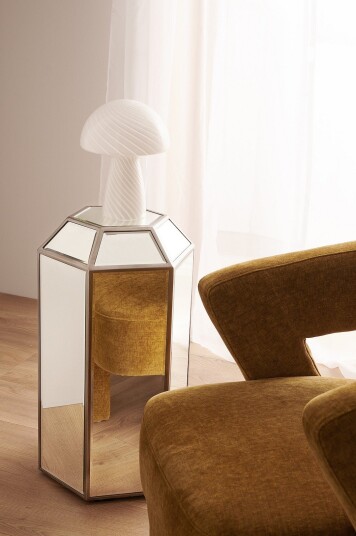 Ellos Home   Pidestall Lilly høyde 70 cm   Sølv