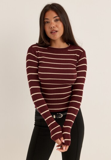 Pieces Pcmira New Ls O Neck Knit Noos Bc Burgundy XXL Pieces Pcmira New Ls O Neck Knit Noos Bc Burgundy XXL