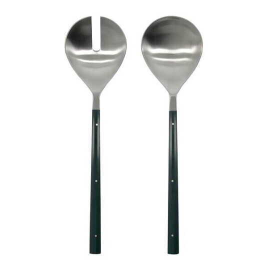 House Doctor Lata salatbestikk i polert stål 28 cm mørk grønn House Doctor Lata salatbestikk i polert stål 28 cm mørk grønn