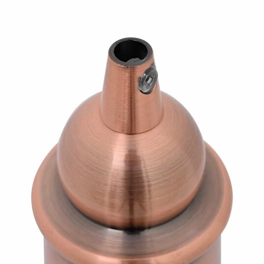 Lampeholdere 2 stk rød bronse E27 Lampeholdere 2 stk rød bronse E27