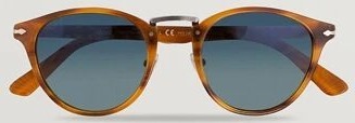 Persol 0PO3108S Polarized Sunglasses Striped Brown/Gradient Blue Persol 0PO3108S Polarized Sunglasses Striped Brown/Gradient Blue
