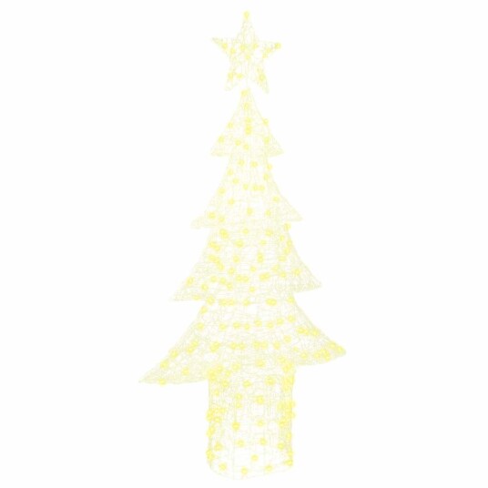  Juletre med 240 LED Varmhvit 180 cm Akryl