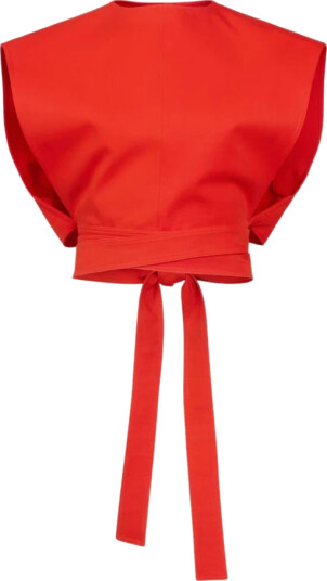 Alaïa Dame Topper Rød S,