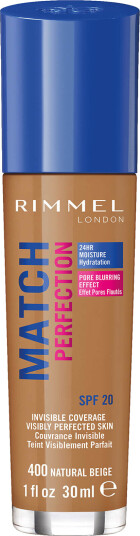 Rimmel Match Perfection Foundation ulike nyanser Natural Beige Rimmel Match Perfection Foundation ulike nyanser Natural Beige