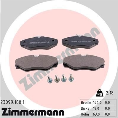 Bremseklosser ZIMMERMANN 23099.180.1
