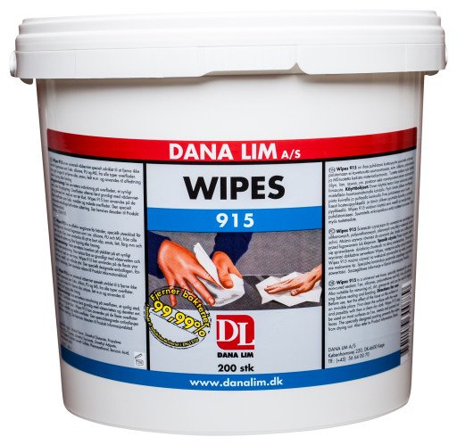 Dana Lim Wipes 915 våtservietter, 200 stk. Dana Lim Wipes 915 våtservietter, 200 stk.