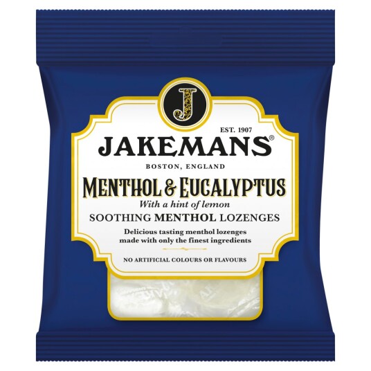 Jakemans halspastiller Mentol & Eucalyptus 73 gr. Jakemans halspastiller Mentol & Eucalyptus 73 gr.
