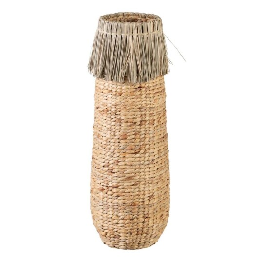 Bigbuy Home Vase 23 X 23 X 82 Cm Naturell Naturfiber