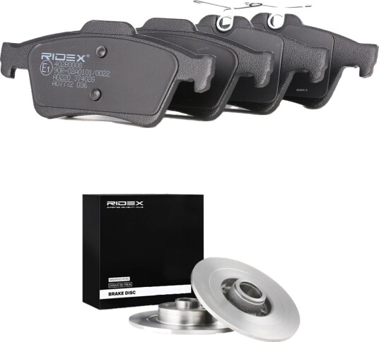 Bremseskiver og -klosser RIDEX 3405B3307