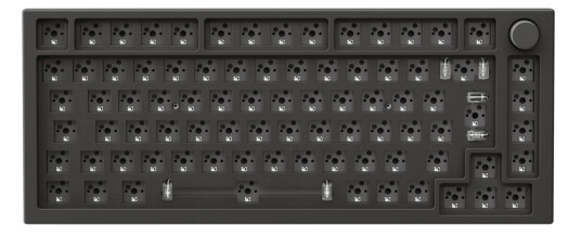 Glorious GMMK PRO 75% Barebone - ISO - Black Slate - Gamingtastatur - Uten numpad - Universal - Svart