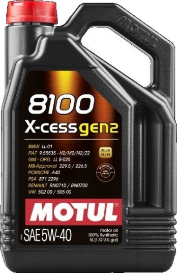 Motorolje MOTUL 8100 X-CESS GEN2 5W40 5L