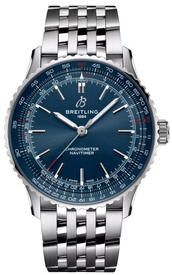 Breitling Herreklokke A17329161C1A1 Navitimer Automatic 41 Blå/Stål Breitling Herreklokke A17329161C1A1 Navitimer Automatic 41 Blå/Stål