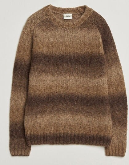 Forét Space Yarn Crew Neck Brown