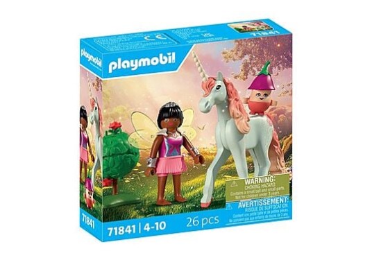 PLAYMOBIL Collectible Unicorn Sky Rose med Fe - Flerfarget