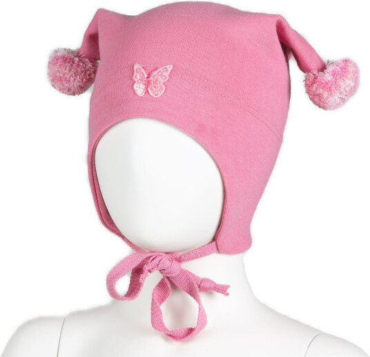 Kivat Knytelue Med Sommerfugel Heather Pink 0 (6 12mnd)