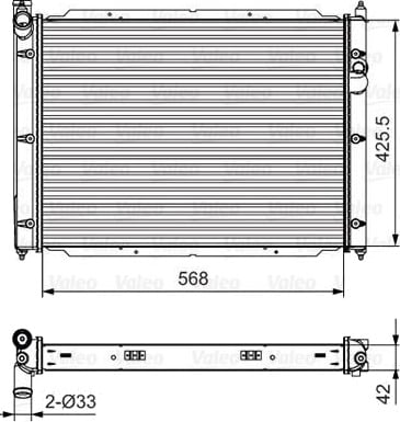 VALEO 701543 Radiator motorkjøling