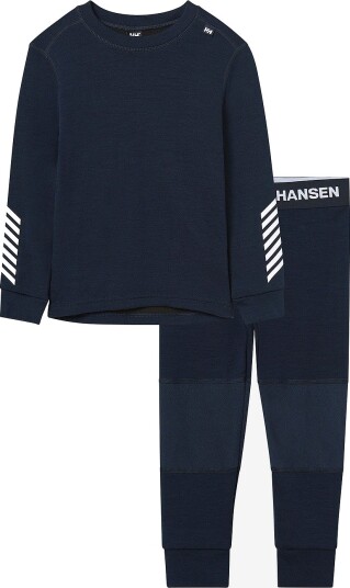 Helly Hansen Superundertøy K Lifa Merino Set Blå Helly Hansen Superundertøy K Lifa Merino Set Blå