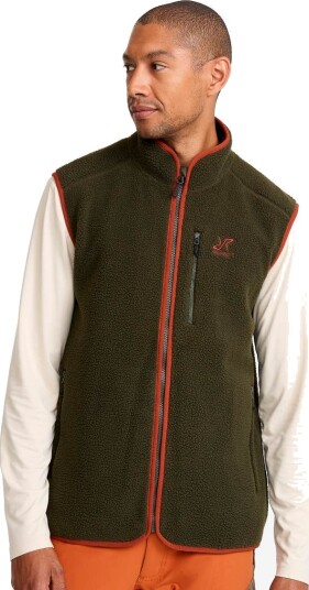 Revolutionrace Canyon Full zip Pile Fleece Herre Terracotta Brown XS Herre Overdeler Fleece & midlayers