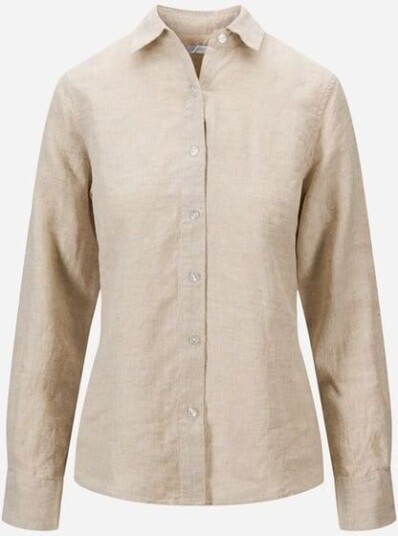 Cermino Palma Linen Shirt Beige Beige M