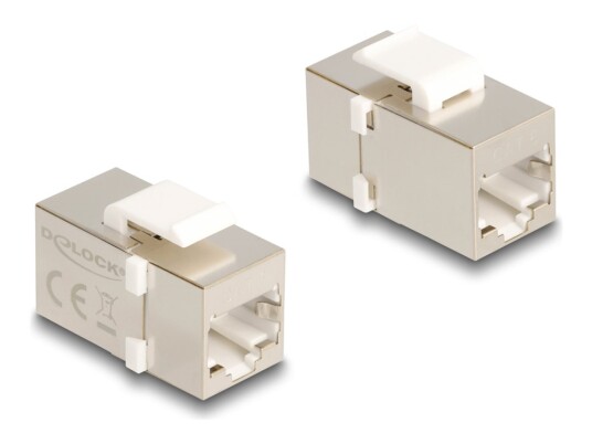 Delock Nettverkkopler Rj 45 Hunn Til Rj 45 Hunn Ftp Cat 6 Sølv Hvit 90637