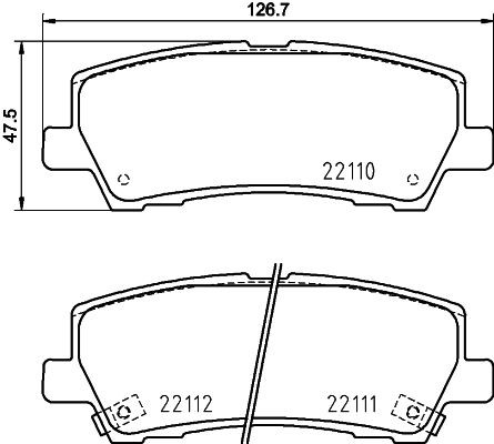Bremseklosser HELLA 8DB 355 036 441