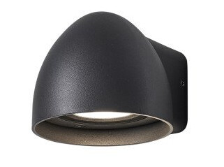 Nielsen Light Birk utendørs vegglampe, antrasit