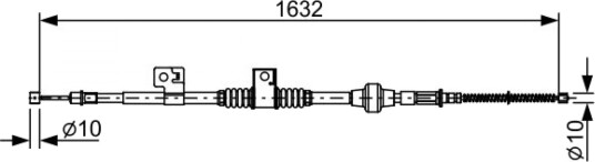 Bremsewire BOSCH 1 987 482 519 Bremsewire BOSCH 1 987 482 519