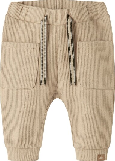 Name It Bukser Rib NbmObenny Sesam Name It 1½ år (86) Bukser bomull Armygrønn Beige Brun