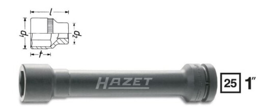 Hazet Hazet Kraft-Topnøgleindsats 1 (25 Mm) 1104S-32 Hazet Hazet Kraft-Topnøgleindsats 1 (25 Mm) 1104S-32