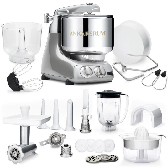 Ankarsrum AKM 6230 Kjøkkenmaskin + Deluxepakke, Jubilee Silver Ankarsrum AKM 6230 Kjøkkenmaskin + Deluxepakke, Jubilee Silver