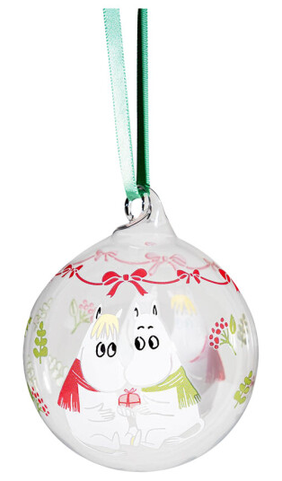 Moomin Mummi julekule Elskede 7 cm
