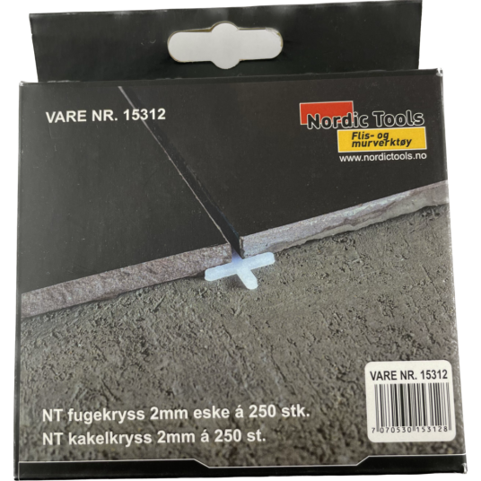 Nordic Tools Fugekryss 2mm Nt Eske A 250stk