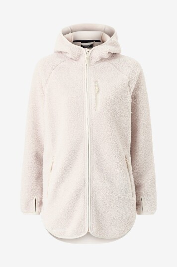 Bagheera Jakke Comfy Hood Jacket Women Hvit Bagheera Jakke Comfy Hood Jacket Women Hvit